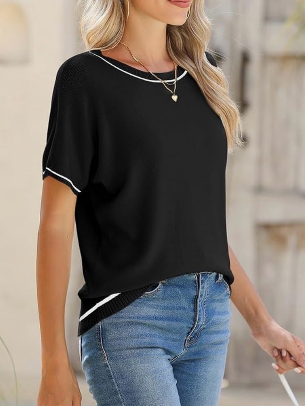 SHEWIN (Amazon) Black Sweater - Picture 5 of 13